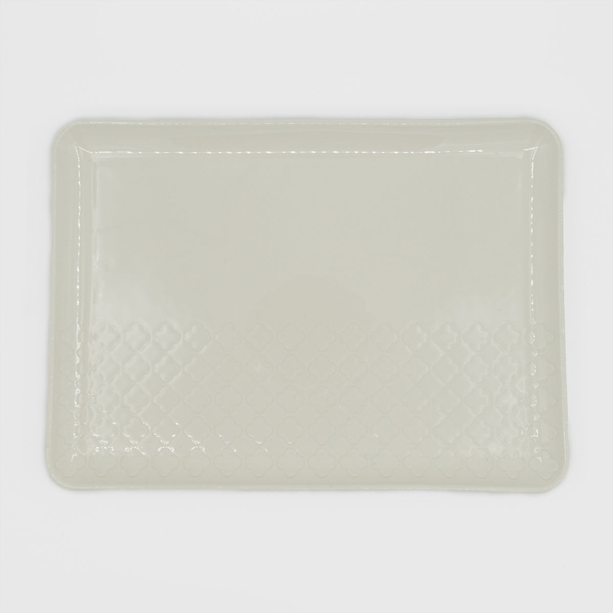 Conjunto Tabuleiros Verity Branco e Cinza