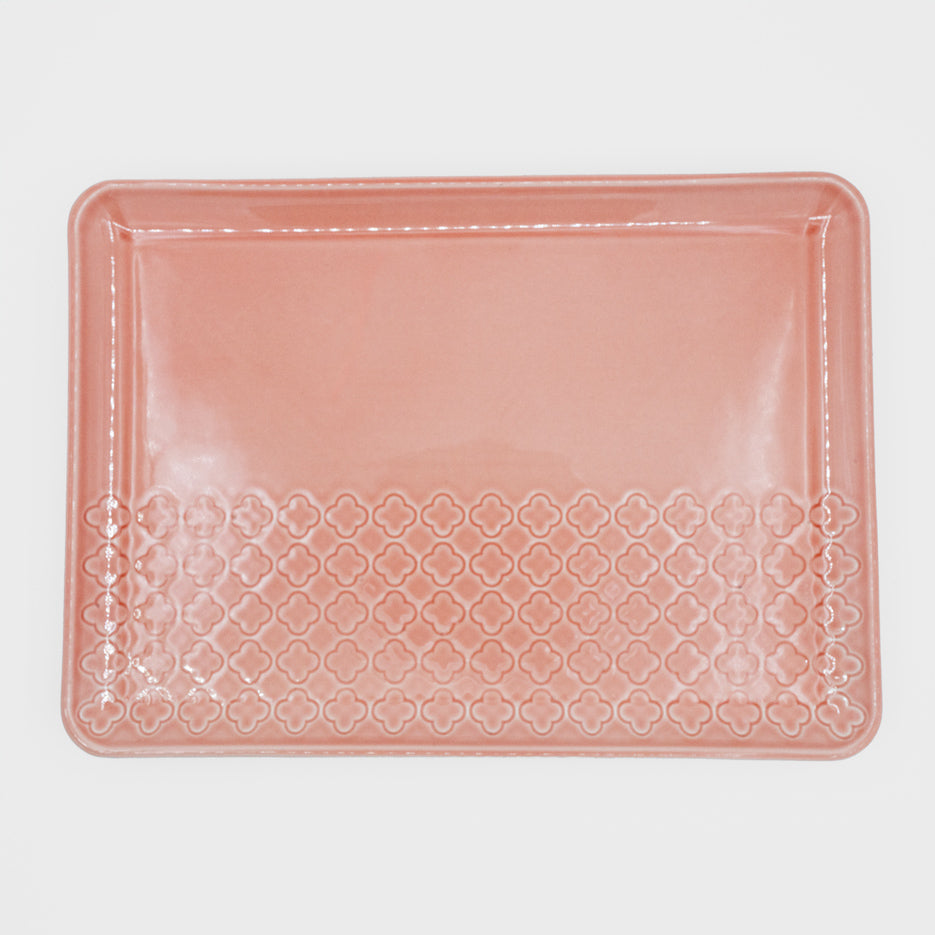 Conjunto Tabuleiros Verity Rosa e Cinza