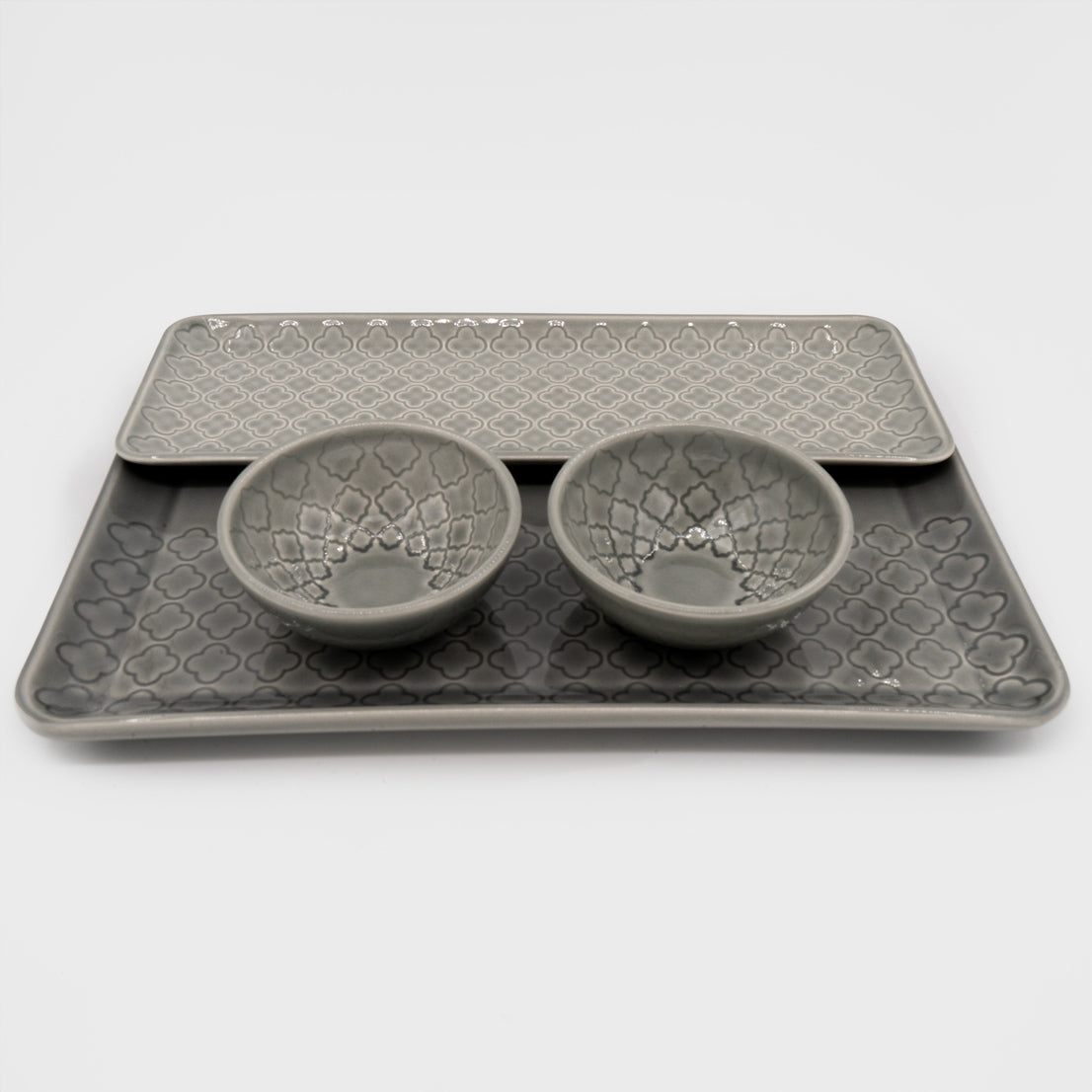 Conjunto Tabuleiros Verity Cinza