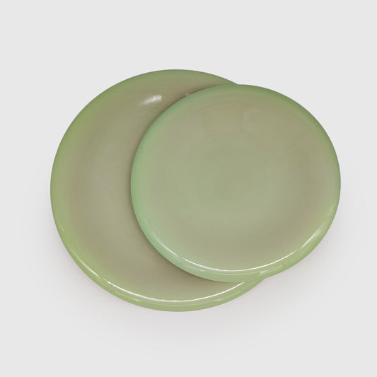 Assiette moyenne menthe Collection Essencia