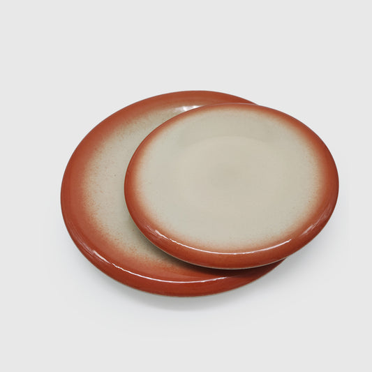 Assiette moyenne ochre collection Essencia