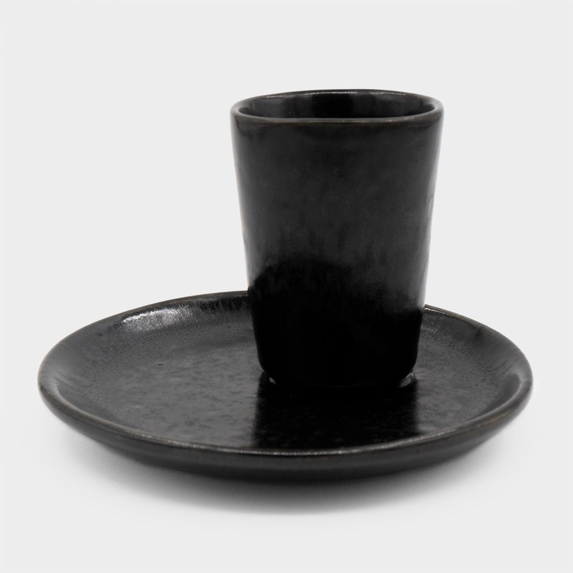 Chávena de café com prato Basalto