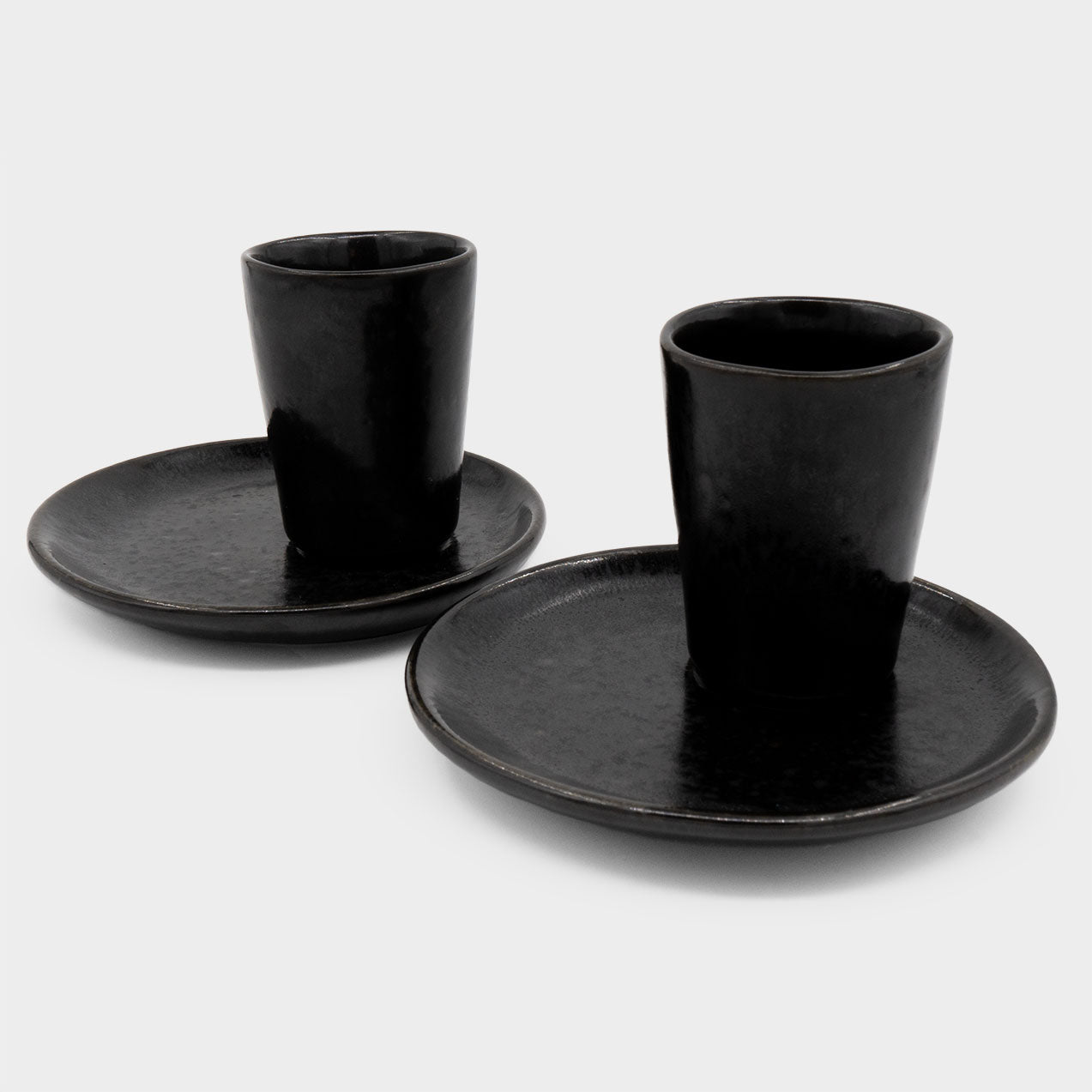 Chávena de café com prato Basalto