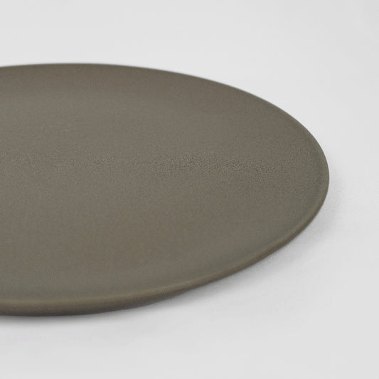 Assiette plate gris foncé Tokyo