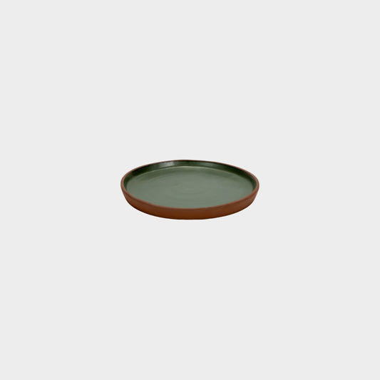 Conjunto de 6 Pratos Sobremesa Verde Maria Terracota Terra