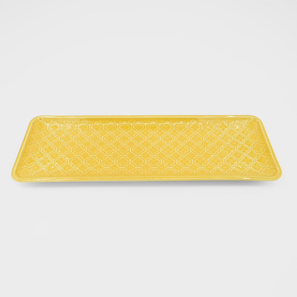 Conjunto Tabuleiros Verity Branco e Amarelo