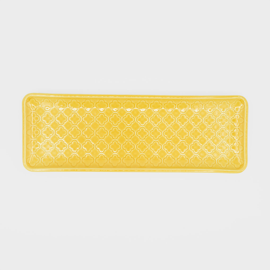 Conjunto Tabuleiros Verity Branco e Amarelo