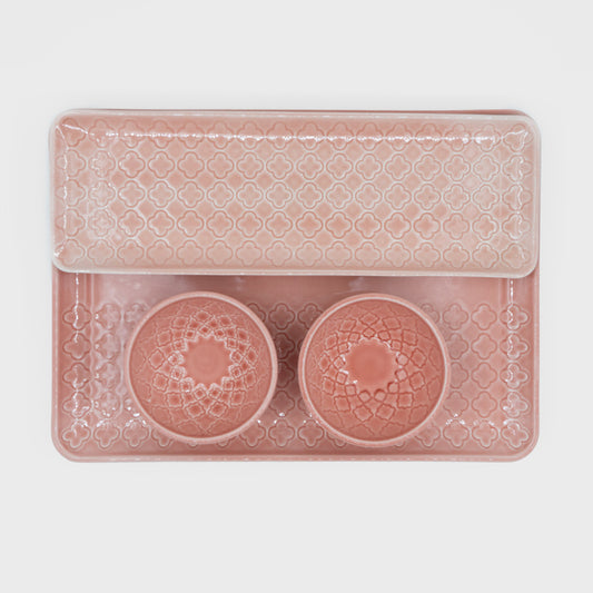 Conjunto Tabuleiros Verity Rosa