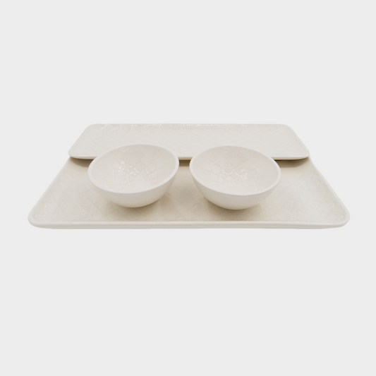Conjunto Tabuleiros Verity Branco
