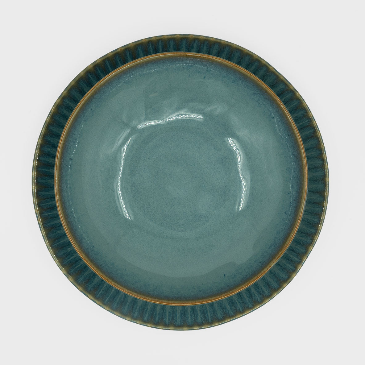 Medium Plate in green Serenidade
